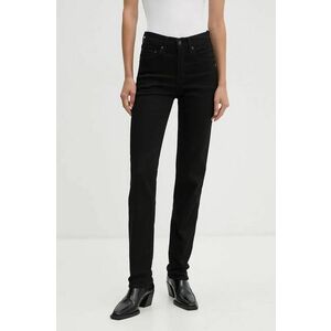 Levi's jeansi 724 HIGH RISE STRAIGHT femei, culoarea negru, 18883 imagine