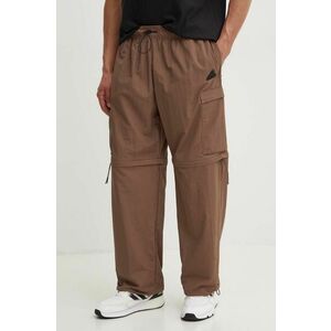 adidas pantaloni de trening City Escape culoarea maro, neted, IY1504 imagine