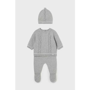 Mayoral Newborn compleu bebe culoarea gri, 2511 imagine