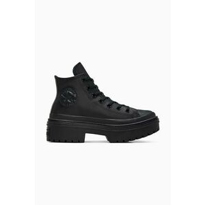 Converse tenisi de piele Chuck Taylor All Star Lugged Heel culoarea negru, A10369C imagine