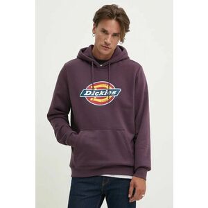 Dickies bluza barbati, culoarea violet, cu glugă, cu imprimeu imagine