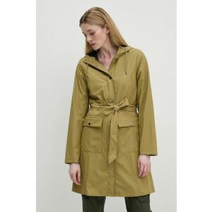 Rains geaca Curve Jacket W3 femei, culoarea verde, de tranzitie, 18130-44 imagine