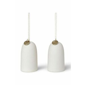 ferm LIVING glob de crăciun Bell Ceramic Ornaments 2-pack imagine