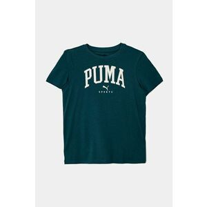 Puma tricou de bumbac pentru copii SQUAD Bigphic Tee culoarea verde, cu imprimeu, 682772 imagine