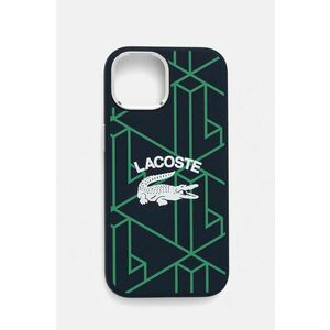 Lacoste husă pentru telefon iPhone 15 / 14 / 13 6.1 culoarea albastru marin, LCHMP15SSBIV imagine