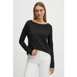 United Colors of Benetton longsleeve din bumbac culoarea negru, 3096D102Q imagine