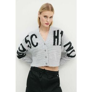 Moschino Jeans cardigan din amestec de lana culoarea gri, A0912 8705 imagine