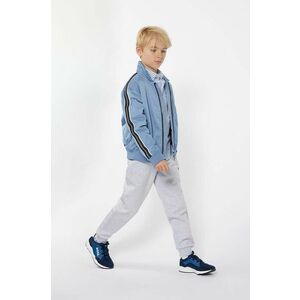 BOSS pantaloni de trening pentru copii culoarea gri, neted, J51153 imagine