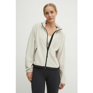 Dkny hanorac fleece culoarea bej, neted, DP4J9484 imagine