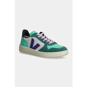 Veja sneakers din piele V-10 culoarea verde, VX0303670A imagine