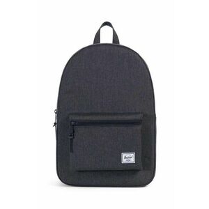 Herschel rucsac Settlement Black Crosshat culoarea negru, mare, neted, 10005-02093-OS imagine