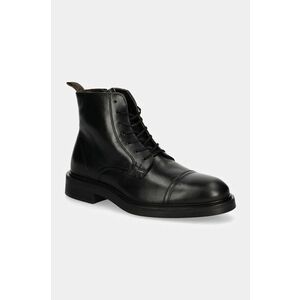 Hackett London ghete de piele EGMONT RANGE barbati, culoarea negru, HMS21411 imagine