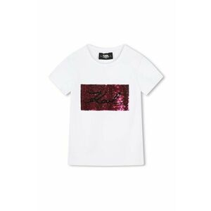 Karl Lagerfeld tricou copii culoarea alb, Z30210 imagine