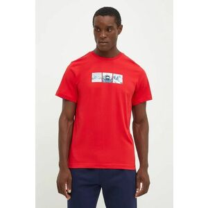 The North Face tricou din bumbac Tee Expedition System barbati, culoarea rosu, cu imprimeu, NF0A89DC6821 imagine