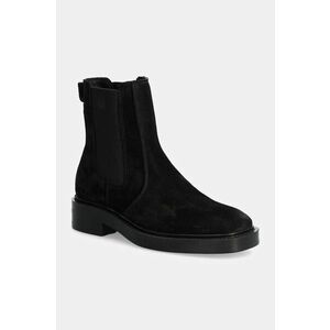 Gant botine din piele intoarsa Fallwi femei, culoarea negru, cu toc plat, 29553724 G00 imagine