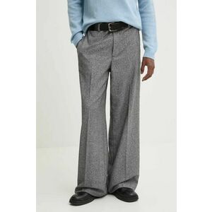 Iceberg pantaloni de lana culoarea gri, drept, B030 3141 imagine