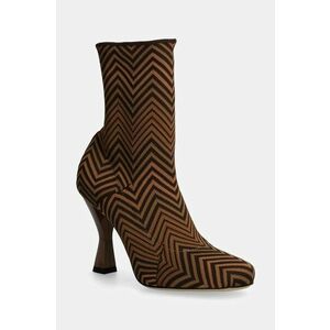 Missoni botine Gea femei, culoarea bej, cu toc drept, MW47_044 imagine