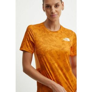 The North Face tricou sport Sunriser culoarea portocaliu, NF0A84LF7OA1 imagine