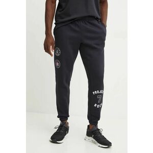 Under Armour pantaloni de trening Project Rock culoarea negru, cu imprimeu, 1386883 imagine