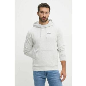 Pepe Jeans bluza SAM HOODIE barbati, culoarea gri, cu glugă, cu imprimeu, PM582700 imagine