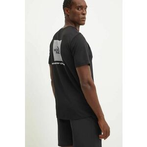 The North Face tricou sport 24/7 Redbox culoarea negru, cu imprimeu, NF0A895MJK31 imagine