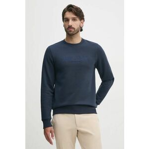 Hackett London bluza barbati, culoarea albastru marin, cu imprimeu, HM581279 imagine