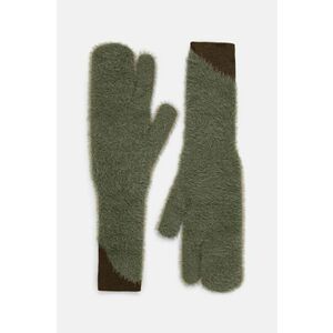 MM6 Maison Margiela manusi din amestec de lana culoarea verde, S62TS0062.M13073 imagine