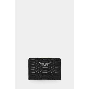 ZADIG&VOLTAIRE husă din piele pentru carduri culoarea negru, LWSG00041 imagine