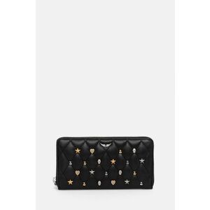 ZADIG&VOLTAIRE portofel de piele femei, culoarea negru, LWSG01219 imagine