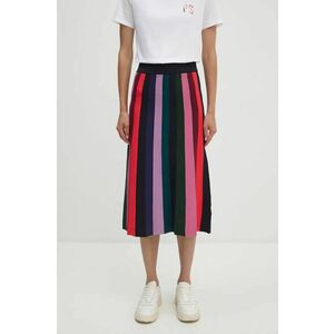 PS Paul Smith fusta din bumbac midi, evazati, W2R.424N.N31244 imagine