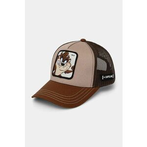 Capslab șapcă de baseball pentru copii Looney Tunes Capslab Trucker culoarea maro, cu imprimeu, CL.LOO.3.TAZ2 imagine