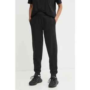 Asics pantaloni femei, culoarea negru, cu imprimeu, 2032C844 imagine