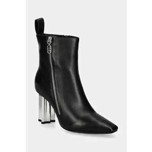 Karl Lagerfeld cizme de piele KL TOWER femei, culoarea negru, cu toc drept, KL33964 imagine