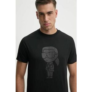 Karl Lagerfeld tricou din bumbac barbati, culoarea negru, cu imprimeu, 544242.755066 imagine