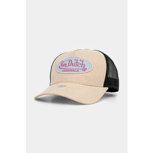 Von Dutch sapca TRUCKER BOSTON culoarea bej, cu imprimeu, 7030483 imagine