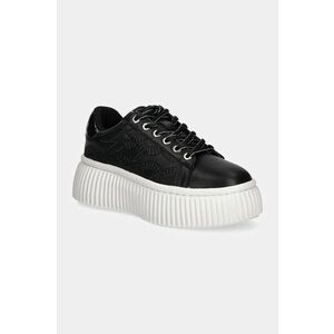 Karl Lagerfeld sneakers din piele KREEPER culoarea negru, KL42324A imagine