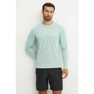 Asics longsleeve pentru alergare Core culoarea turcoaz, neted, 2011C340 imagine