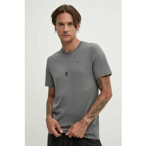 Hollister Co. tricou din bumbac barbati, culoarea gri, neted, KI324-4148 imagine