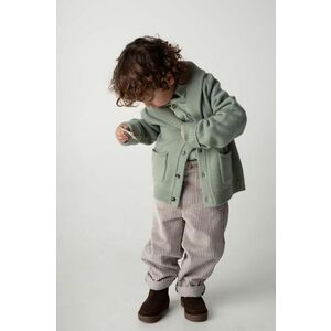 Donsje cardigan de lână pentru copii Kicher Merino Wool Cardigan culoarea verde, 4090400 imagine