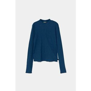 United Colors of Benetton longsleeve copii culoarea albastru marin, cu turtleneck, 3F1AC203O imagine