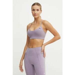 Puma sutien yoga Move culoarea violet, neted imagine