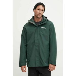 Jack Wolfskin jacheta de exterior Altenberg 3IN1 culoarea verde, A61864 imagine