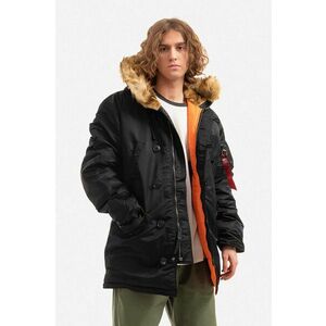 Alpha Industries geacă ALPHA INDUSTRIES PARKA N3B VF 59 bărbați, culoarea negru, de iarnă 103141.03-black imagine