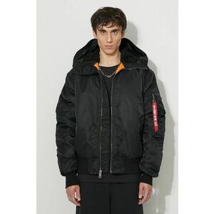 Alpha Industries geacă MA-1 Hooded bărbați, culoarea negru, de tranziție 158104.03-black imagine