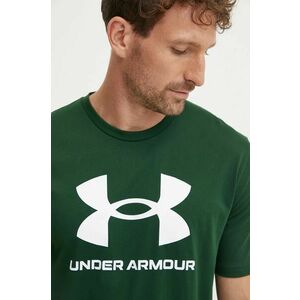 Under Armour tricou barbati, culoarea verde, cu imprimeu imagine