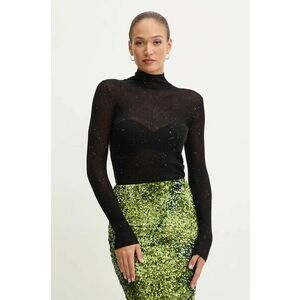 Marella pulover de lana femei, culoarea negru, light, cu turtleneck, 2423366032200 imagine