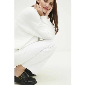 Answear Lab pulover femei, culoarea alb, light, cu turtleneck imagine