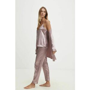 Answear Lab compleu pijama culoarea violet imagine