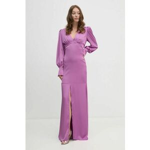 Artigli rochie culoarea violet, maxi, mulata, ACAB000521 imagine