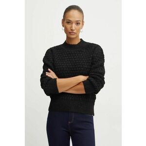 Silvian Heach pulover TILZI femei, culoarea negru, cu turtleneck, CVA24034MA imagine